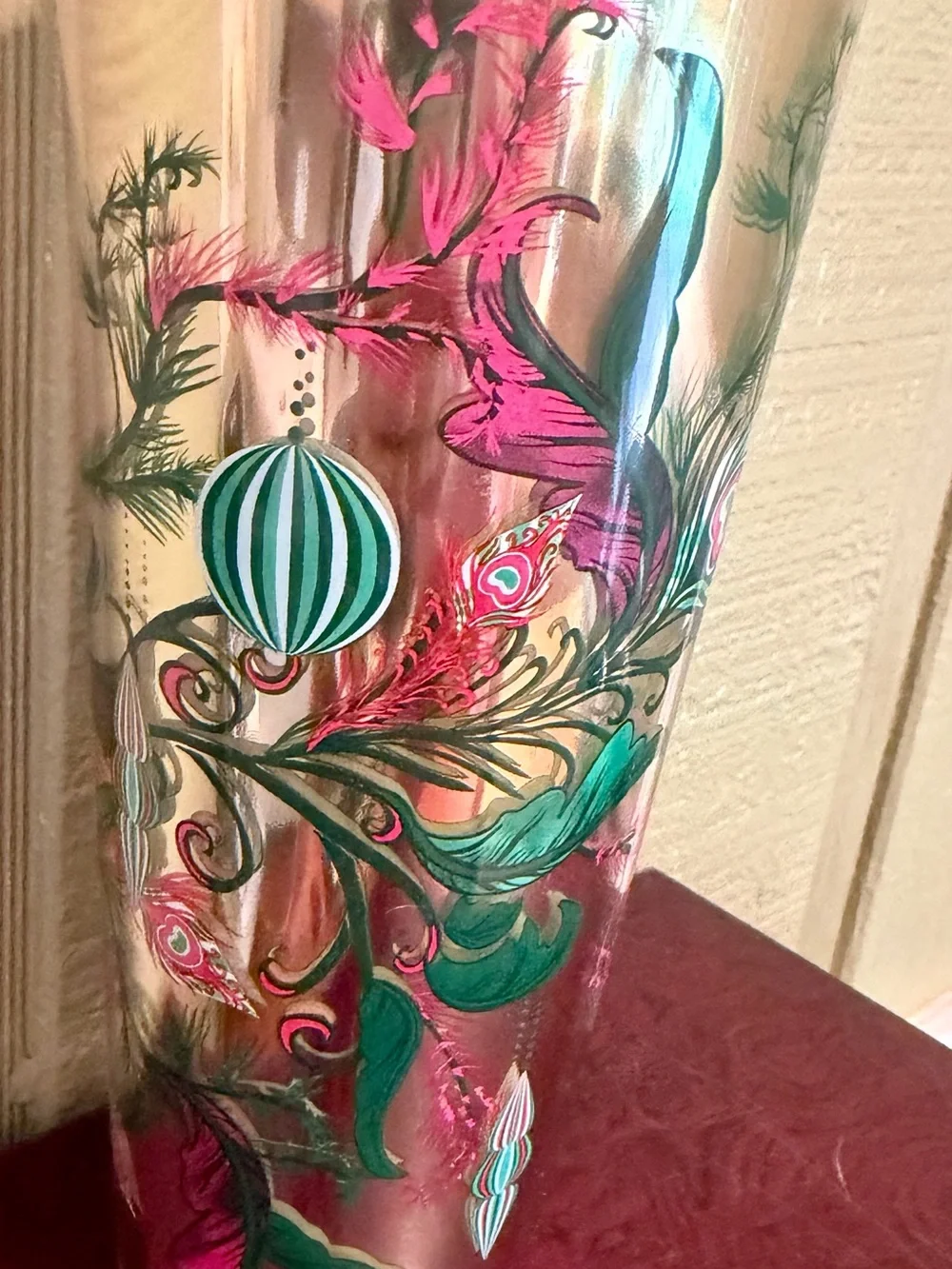 Starbucks 2024 Holiday 24 oz Cold Cup Tumbler w/ Reindeer Straw Topper - New